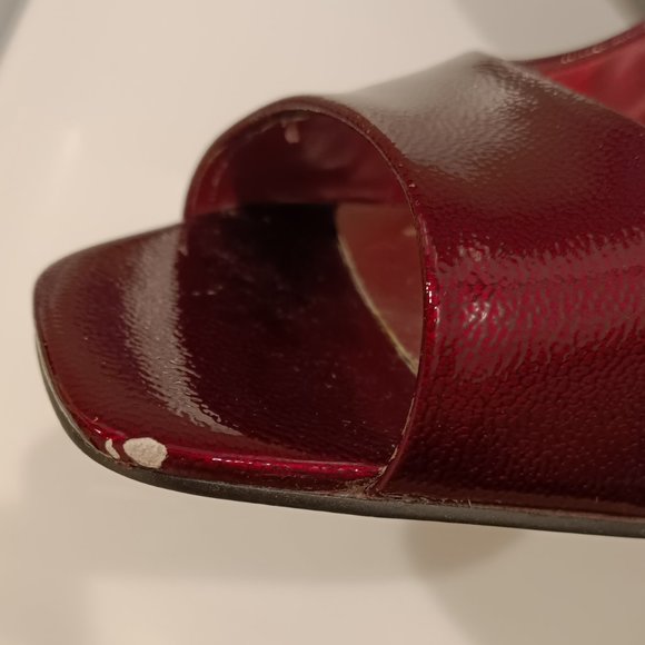 BCBGeneration Peep Toe Red Heels, Size 9.5 B - Picture 4 of 8